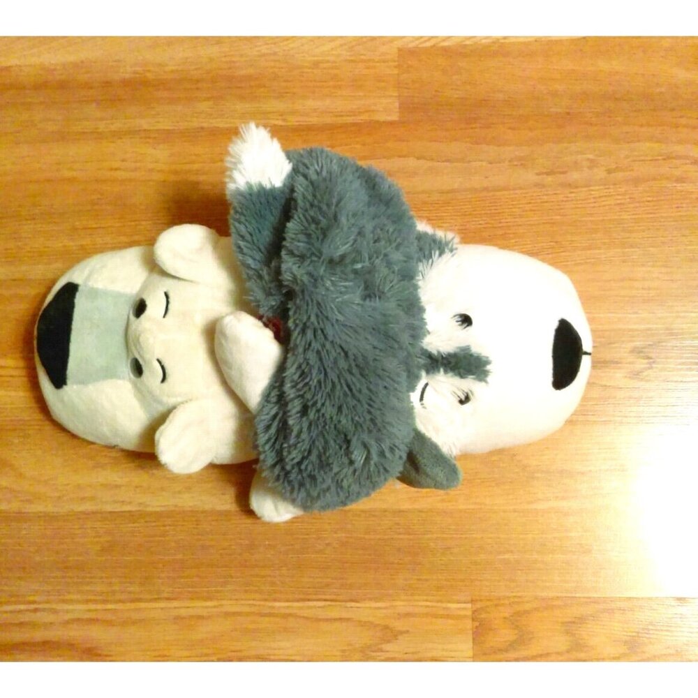 Flip a Zoo Asher Husky Puppy Dog Wolf Poppi Polar Bear plush Pillow 18 inches